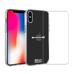 Back Market Hoesje iPhone X/XS en beschermend scherm - 60% Gerecycled Plastic - Transparant