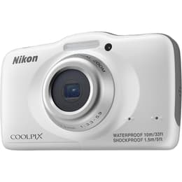 Compactcamera Coolpix S32 - Wit + Nikon Nikkor 3X Optical Zoom 30-90mm f/3.3-5.9 f/3.3-5.9