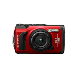 Compactcamera TG-7 - Rood + OM SYSTEM LENS FCON-T01 Convertisseur Fisheye f/2.0-4.9