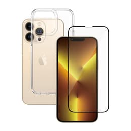 Hoesje 360 iPhone 13 Pro en beschermend scherm - TPU - Transparant