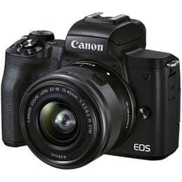 Instant camera EOS M50 - Zwart + Canon EF-M 15-45mm f/3.5-6.3 IS STM + EF-M 55-200mm f/4.5-6.3 IS STM f/3.5-6.3 + f/4.5-6.3