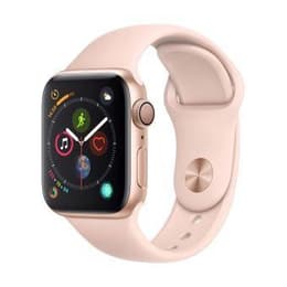 Apple Watch Series 4 (2018) GPS 40 mm - Aluminium Goud - Sportbandje Roze