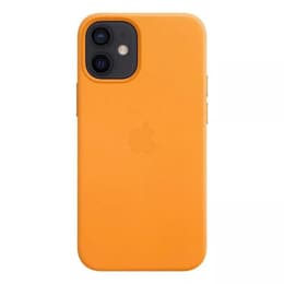 Apple Leren hoesje iPhone 12 mini Leren hoesje - Leer California Poppy