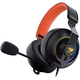 Phontum Pro geluidsdemper gaming Hoofdtelefoon - bedraad microfoon Zwart/Oranje