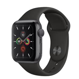 Apple Watch Series 5 (2019) GPS 40 mm - Aluminium Spacegrijs - Sportbandje Zwart