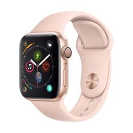 Apple Watch Series 4 (2018) GPS + Cellular 40 mm - Aluminium Goud - Sportbandje Roze