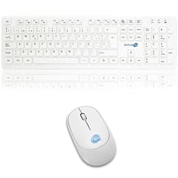 Simpletek Toetsenbord QWERTY Spaans Draadloos M&K SPAGNOLA Kit Mouse and Keyboard