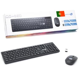 Simpletek Toetsenbord QWERTY Portugees Draadloos M&K PORTOGALLO Kit Mouse and Keyboard